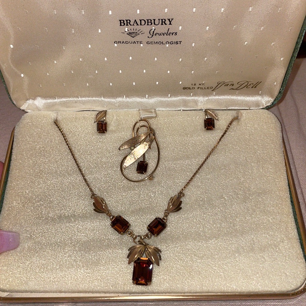 12 Kt Gold Filled Van Dell Jewelry Set